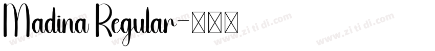 Madina Regular字体转换
